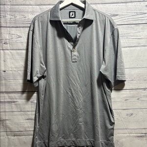 FJ Gray Polo Shirt with Moisture-Wicking Fabric